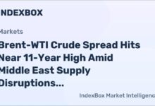 A massive crude oil tanker sails across the open sea.