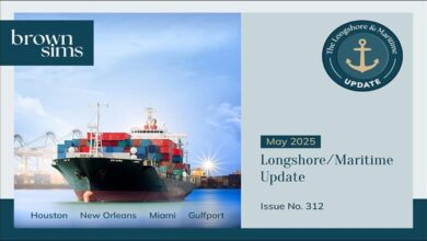 Large container ship docked at a port, reflecting Antwerp's maritime operations.